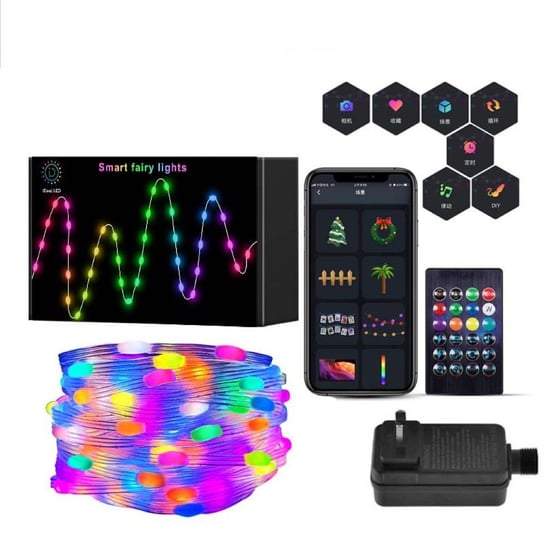 Oświetlenie Dekoracyjne Smart 5M 33Led   Aplikacja Pilot, Harmonogram Celino LED