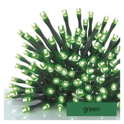 Oświetlenie łączone Standard - łańcuch 100 LED 10m zielony, IP44 Emos