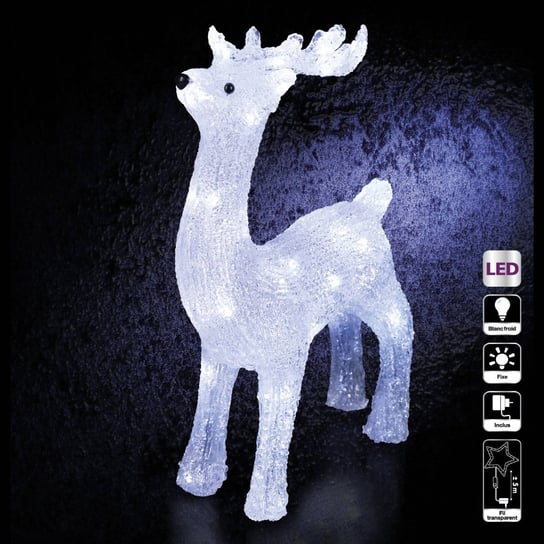 Oświetlenie Zewnętrzne Renifer, Akryl, 45,5Cm Fééric Lights and Christmas