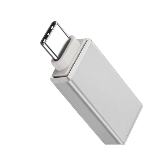 OTG żeński adapter USB na męski USB-C synchronizuje Compact Silver Avizar