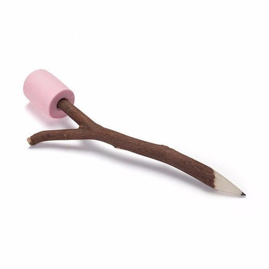 OTOTO Drewniany ołówek z gumką Marshmallow, brązowy, 21x7,5x3 cm OTOTO