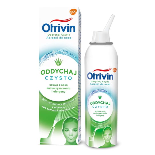 Otrivin, Areozol do nosa naturalny z ekstraktem z aloesu, 50 ml Otrivin