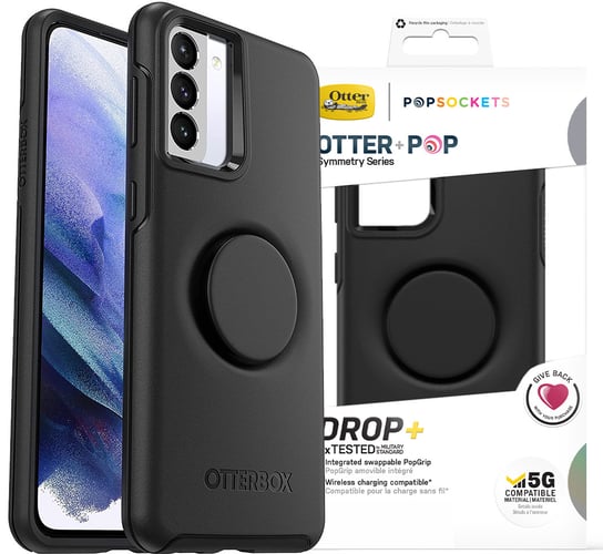 OtterBox Symmetry POP - obudowa ochronna etui z PopSockets do Samsung Galaxy S21+ 5G (black) [P] OtterBox