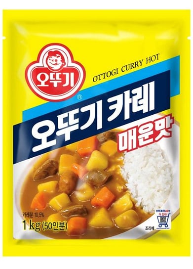 Ottogi Curry Hot - curry instant w proszku 1kg - Ottogi OTTOGI