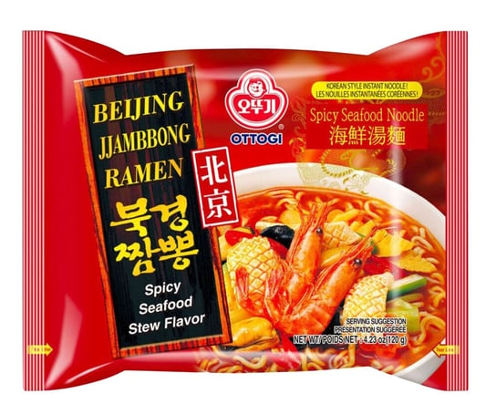Ottogi koreańska zupa instant Beijing Jjambbong Ramen pikantny 120g brak danych