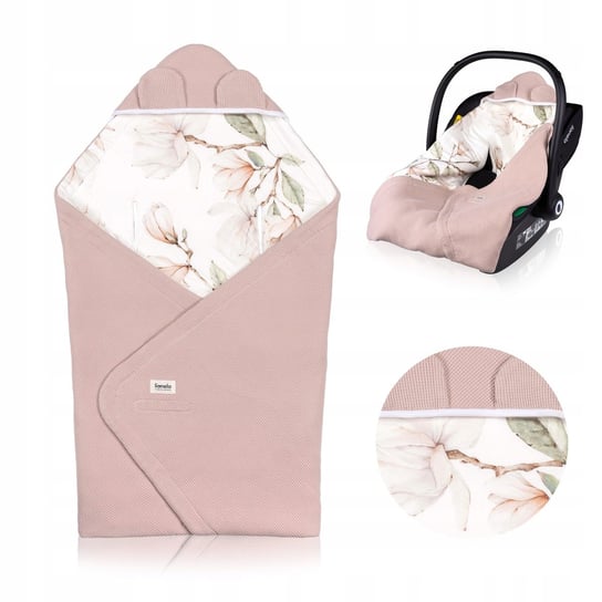 Otulacz do fotelika wózka kocyk do nosidła bawełna lionelo travel swaddle Lionelo