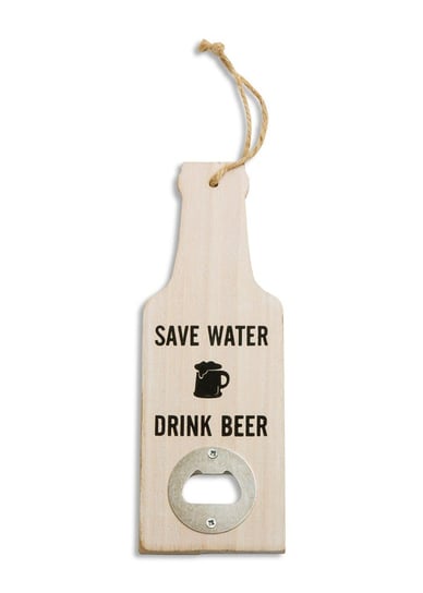 Otwieracz do butelek Save Water, beżowy, 20x7x1 cm STRADO
