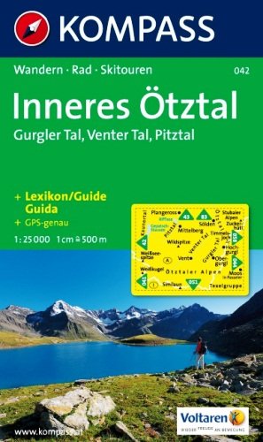 Otztal und Pitztal, Dolina Tal, Venter. Mapa 1:25 000 Opracowanie zbiorowe