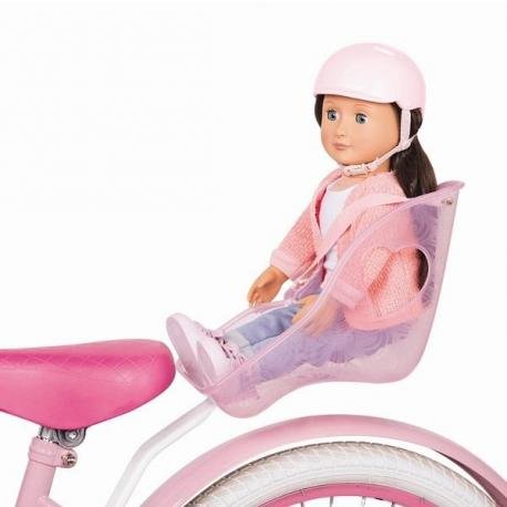 OurGeneration, akcesoria dla lalki Fotelik rowerowy z kaskiem OurGeneration