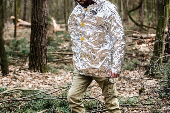 Outdoorowy płaszcz termiczny z kapturem Gadget Master