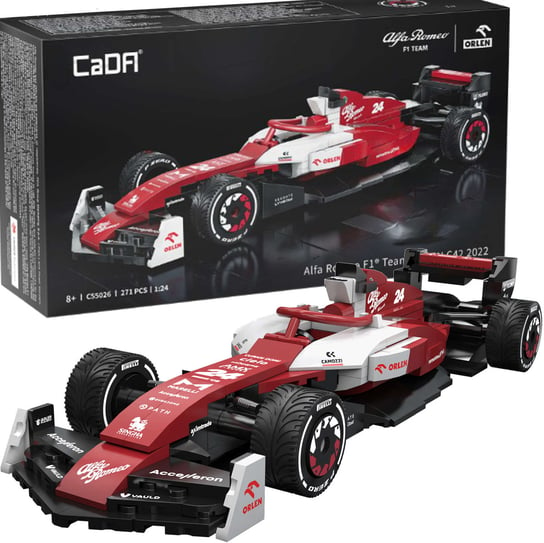 [OUTLET] CaDa, Klocki Konstrukcyjne samochód wyścigowy Czerwona Wyścigówka Alfa Romeo F1 Team Orlen C42 Formuła 1 Pojazd Auto 271 Elementów CaDa