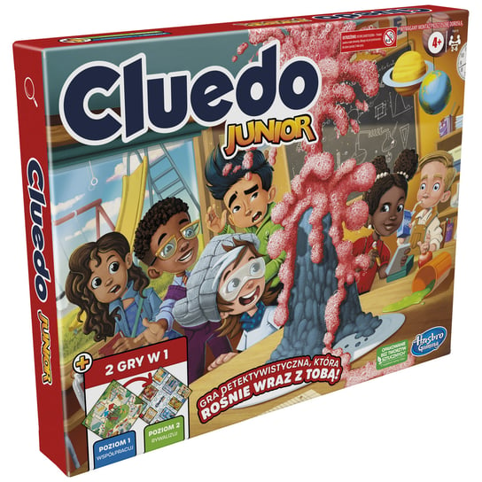 [OUTLET] Cluedo Junior 2w1, gra planszowa, Hasbro, F6419 Hasbro