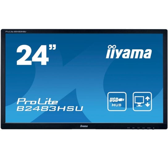 [OUTLET] Monitor IIYAMA B2483HSU-B1DP 24" LED 1920x1080 DisplayPort Czarny Brak Podstawki Klasa A iiyama