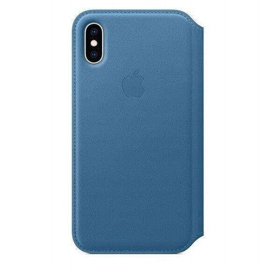 [OUTLET] Oryginalne Etui Skórzane Apple iPhone XS Folio Blue Apple