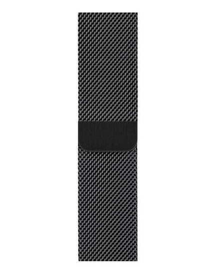 [OUTLET] Oryginalny Pasek Apple Watch Milanese Loop Silver 44mm Stainless Steel Space Black Apple