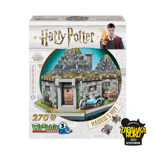 [OUTLET] Puzzle 3D, Wrebbit, Harry Potter Hagrid's Hut, 270 el. Wrebbit