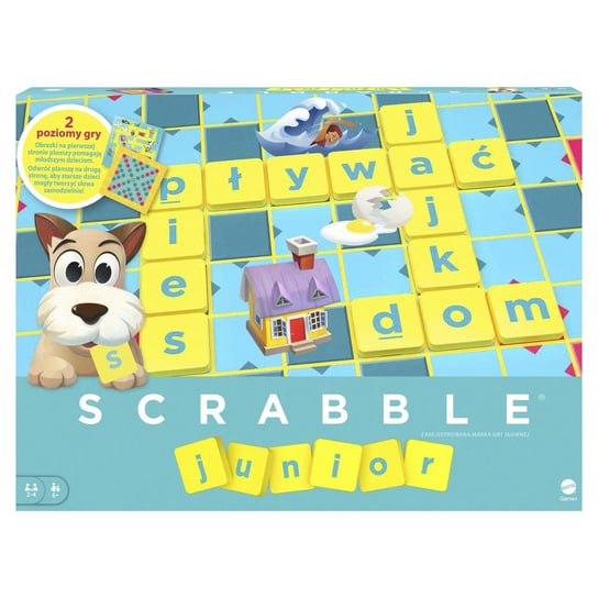 [OUTLET] Scrabble, gra logiczna Scrabble Junior, Y9735 Scrabble