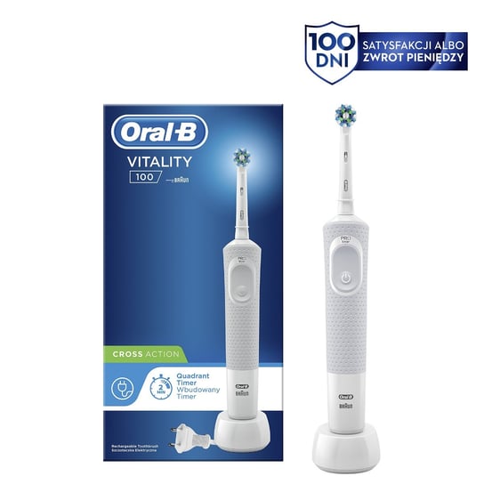 [OUTLET] Szczoteczka elektryczna ORAL-B Vitality D100 CrossAction White Oral-B