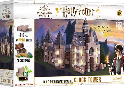 [OUTLET] Trefl, Brick Trick,  zestaw konstrucyjny Buduj z cegły, Clock Tower Harry Potter, 61563 Brick Trick