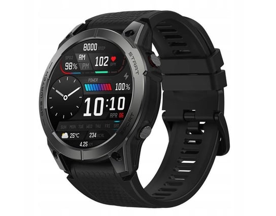 [OUTLET] ZEBLAZE, Smartwatch Zegarek sportowy Stratos 3, czarny Zeblaze