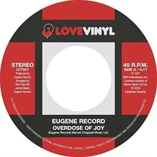 Overdose Of Joy / I Want To Be With You Eugene Record