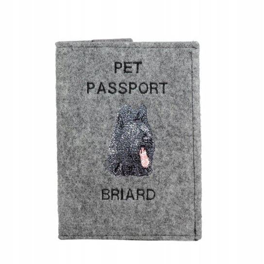 Owczarek francuski briard Haft pokrowiec paszport Inna marka