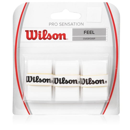 Owijka Tenis. Wilson Pro Overgrip Sensation Wrz4010Wh 3Szt. Biała Wilson