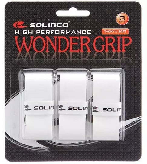 Owijka tenisowa wierzchnia Solinco Wonder Grip - 3 sztuki - biała Inny producent