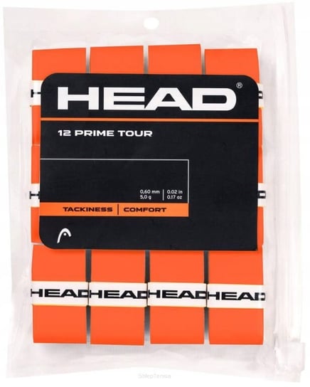 Owijki tenisowe wierzchnie Head Prime Tour x12 pomarańczowe Head