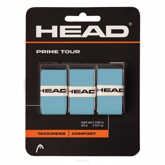 Owijki tenisowe wierzchnie Head Prime Tour x3 - niebieska Head