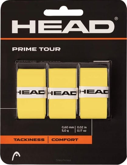 Owijki tenisowe wierzchnie Head Prime Tour x3 - żółta Head