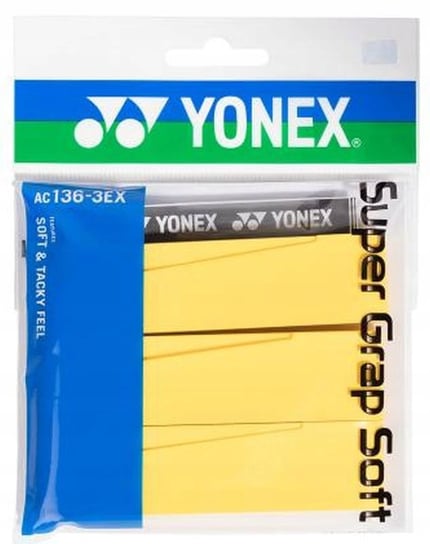Owijki Wierzchnie Yonex Super Grap Soft 3P Żółte Yonex