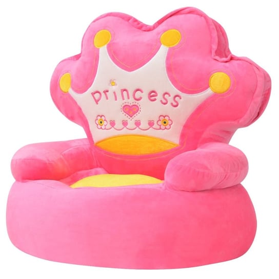 Own Brand, Fotelik dziecięcy, Princess, Różowy vidaXL