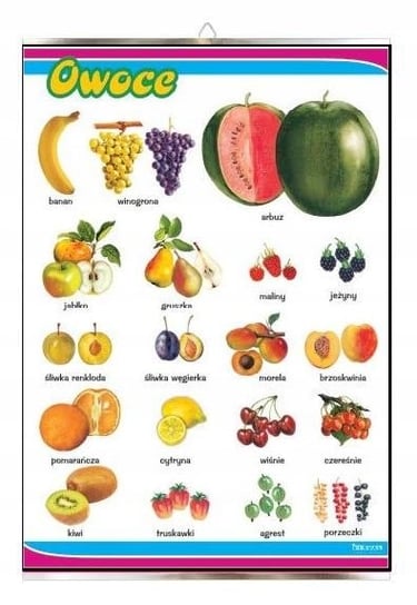 Owoce Dla Dziecka Plansza Plakat VISUAL System
