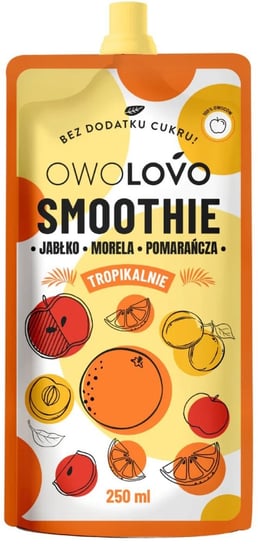 OWOLOVO Smoothie Tropikalnie Jabłko-Morela-Pomarańcza 250 ml | Owocowy Owolovo