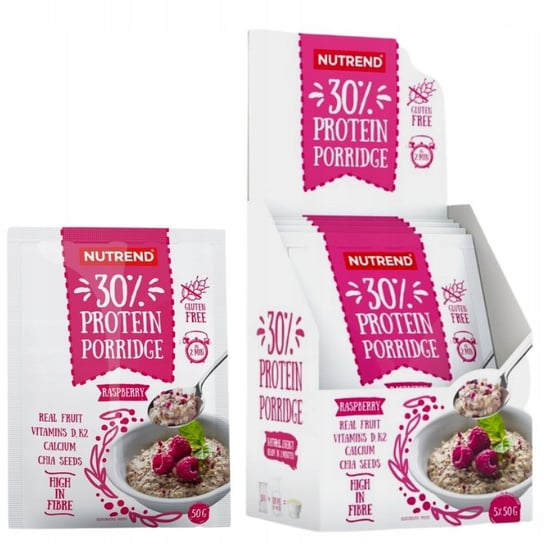Owsianka białkowa Protein Porridge 5x50g malina Nutrend