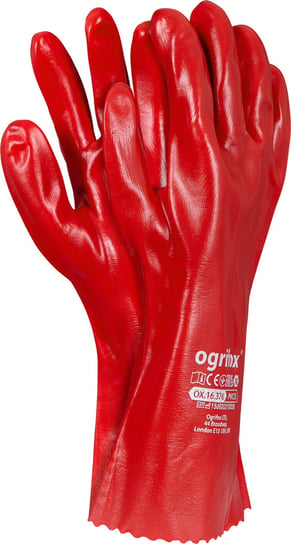 OX PVC 35 cm rękawice gumowe czerwone OX.16.376 XL REIS