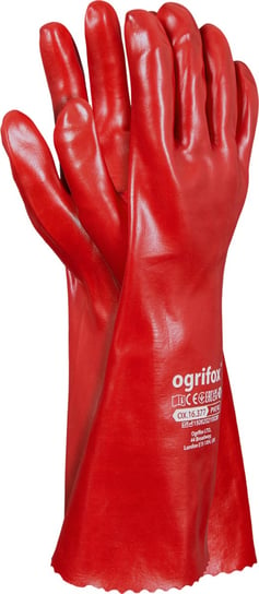 OX PVC 40 cm rękawice gumowe czerwone OX.16.377 XL REIS