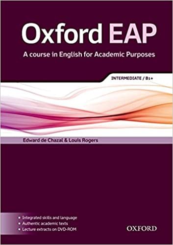 Oxford EAP. English for Academic Purposes. Level B1+. Student's Book + DVD Chazal de Edward, Rogers Louis