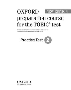Oxford preparation course for the TOEIC® test Practice Test 2 Opracowanie zbiorowe
