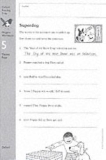 Oxford Reading Tree: Level 9: Workbooks: Workbook 2: Superdog and The Litter Queen (Pack of 6) Page Thelma