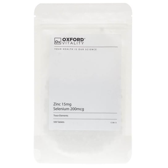 Oxford Vitality, Cynk 15 mg + Selen 200 mcg, 500 tabletek Sklep