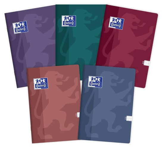 Oxford, Zeszyt A4 80K Kratka Oxford Touch Trend Mix Pakiet 5 Sztuk Oxford
