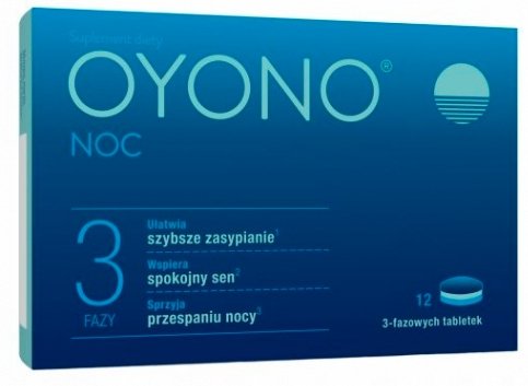 Oyono, Tabletki na sen i szybsze zasypianie, 12 tab. Suplement diety Klosterfrau
