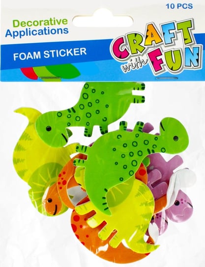 Ozdoba Dekoracyjna Eva Dinozaury Samoprzylepna Craft With Fun 480995 Craft With Fun