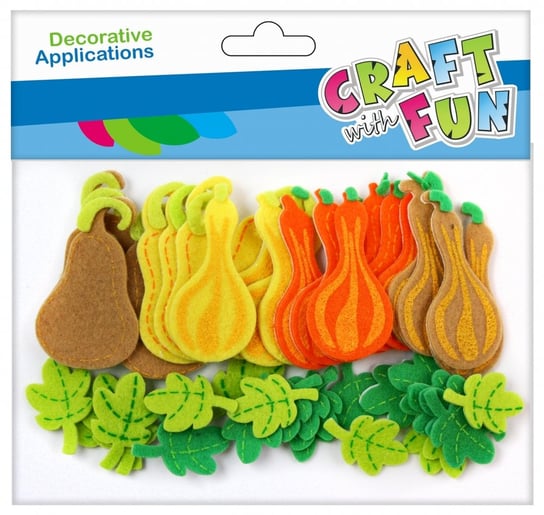 OZDOBA DEKORACYJNA FILCOWA SAMOPRZYLEPNA DYNIE CRAFT WITH FUN 463758 Craft With Fun