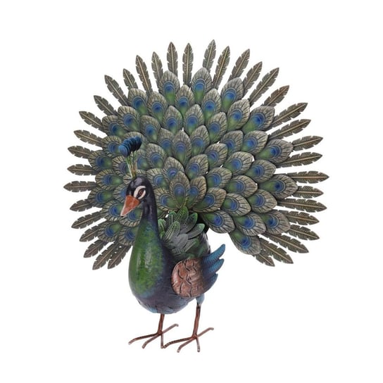 Ozdoba Do Ogrodu na Taras Rzeźba Metalowy Ptak PAW ProGarden