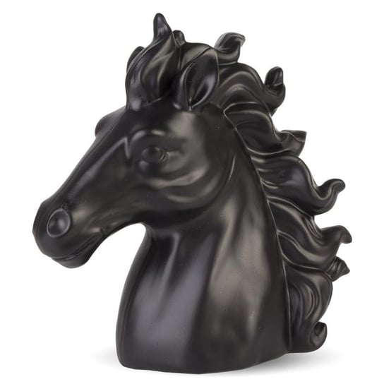 Ozdoba Figurka Głowa Konia Czarna 18x17cm Pigmejka