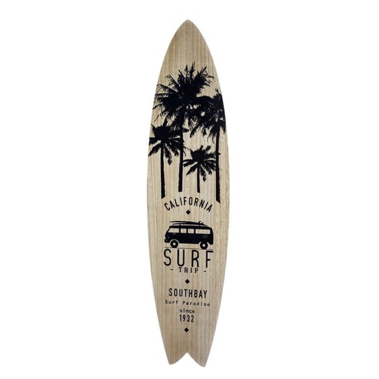 Ozdoba Ścienna Surf Board Czarna DekoracjaDomu