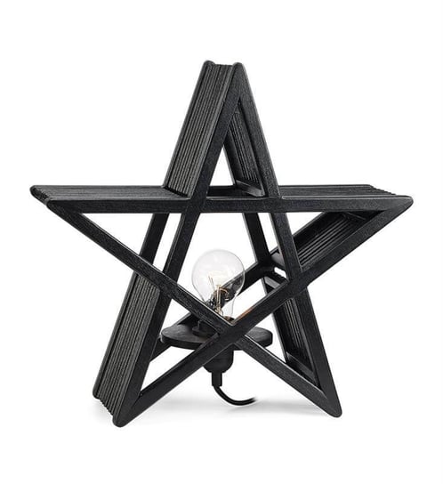Ozdoba stołowa świetlna Bamboo gwiazda star stojąca czarna Markslojd